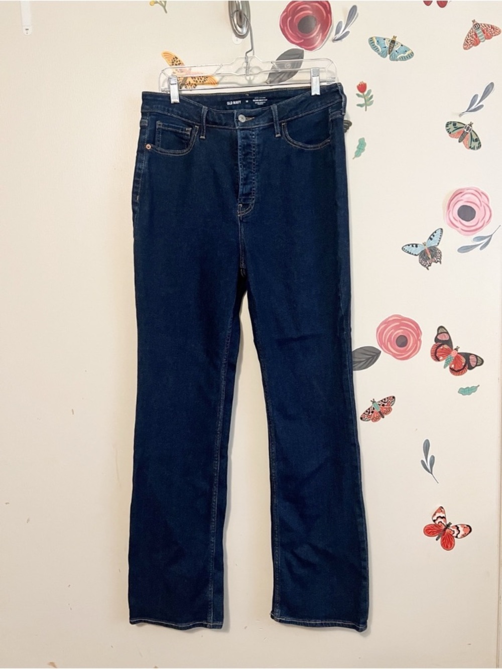 Old Navy Dark Indigo Boyfriend Jeans